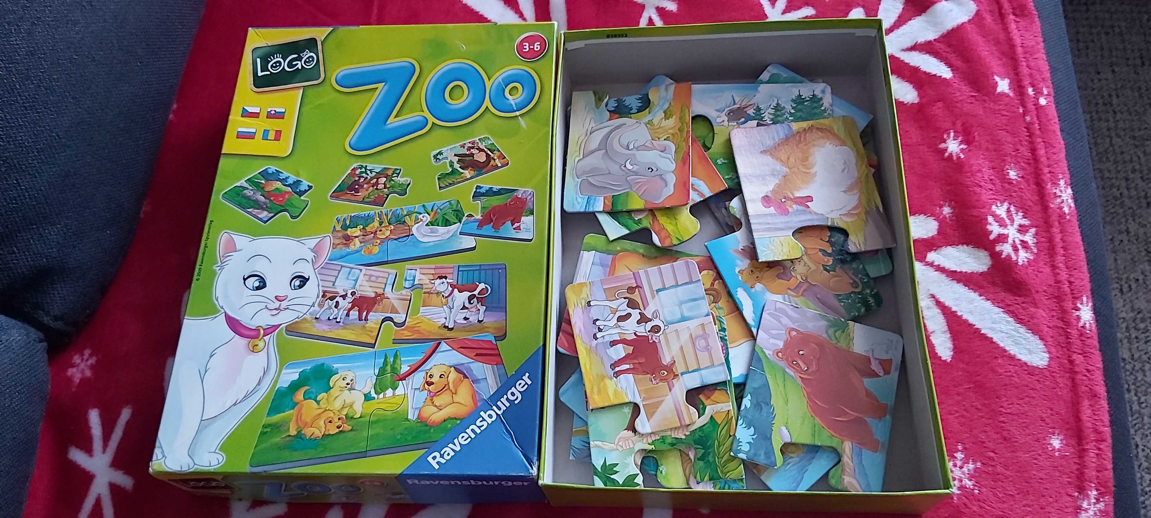 Puzzle cu piese mari Zoo