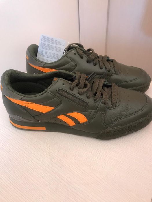 Новые кожаные кроссовки Reebok унисекс