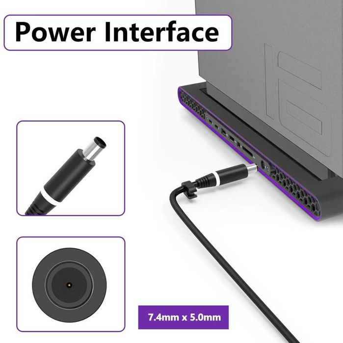 Încărcător Slim 240W pentru Dell Alienware și Precision - pin central