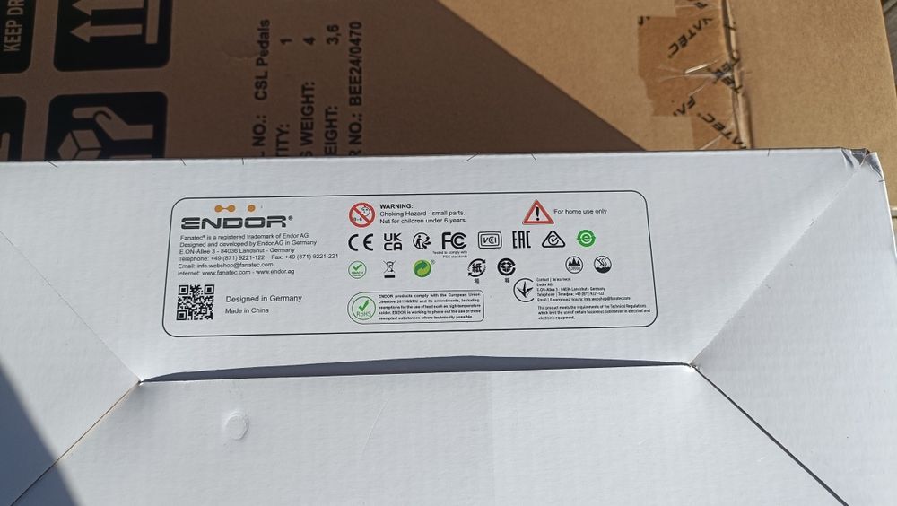 FANATEC Pedale CSL noi sigilate