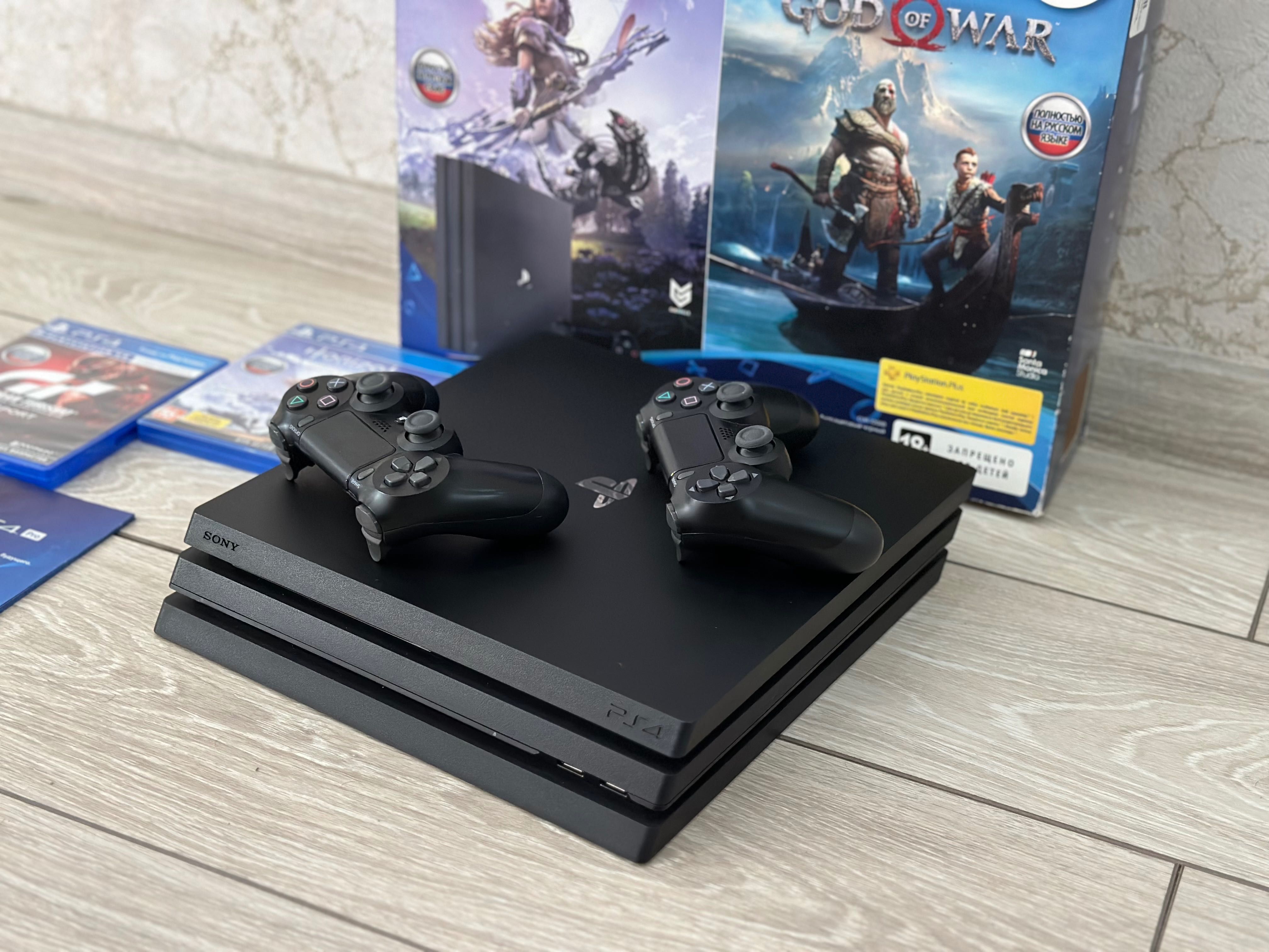 Sony Playstation 4 PRO + 2 джойстика . 1 Терабайт , 4К ! Ps 4 Про .