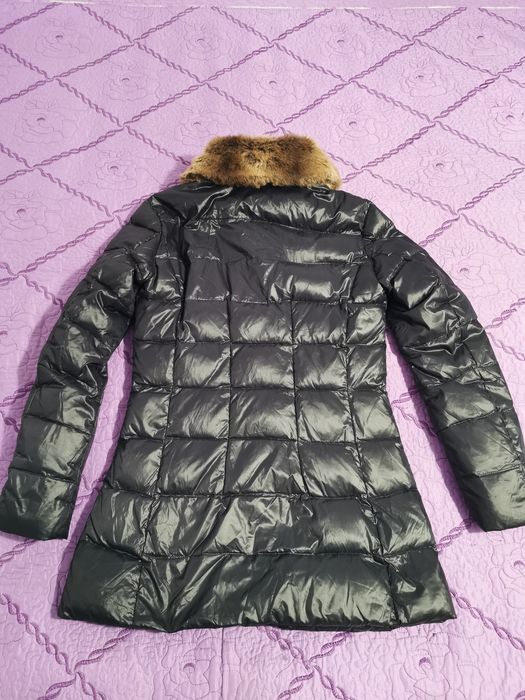 S13 geaca Parka cu puf de gâscă și blana naturală XS