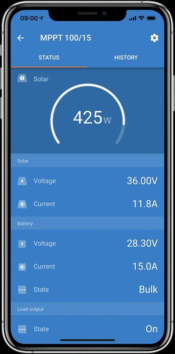 Контролер за соларна система Victron mppt 75 | 15 Bluetooth версия
