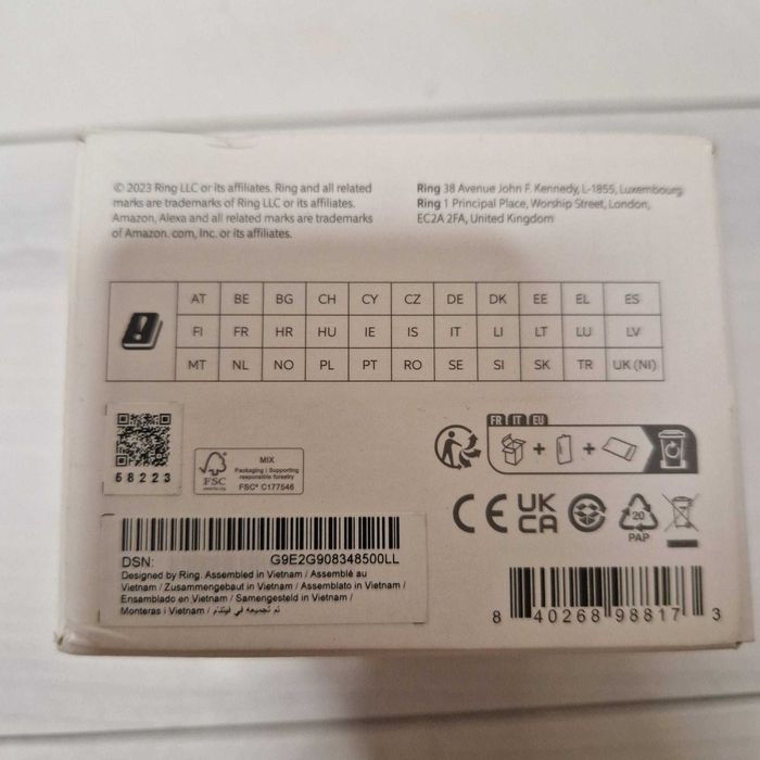 Vand sonerie Ring Battery Video Doorbell Pro Sigilat