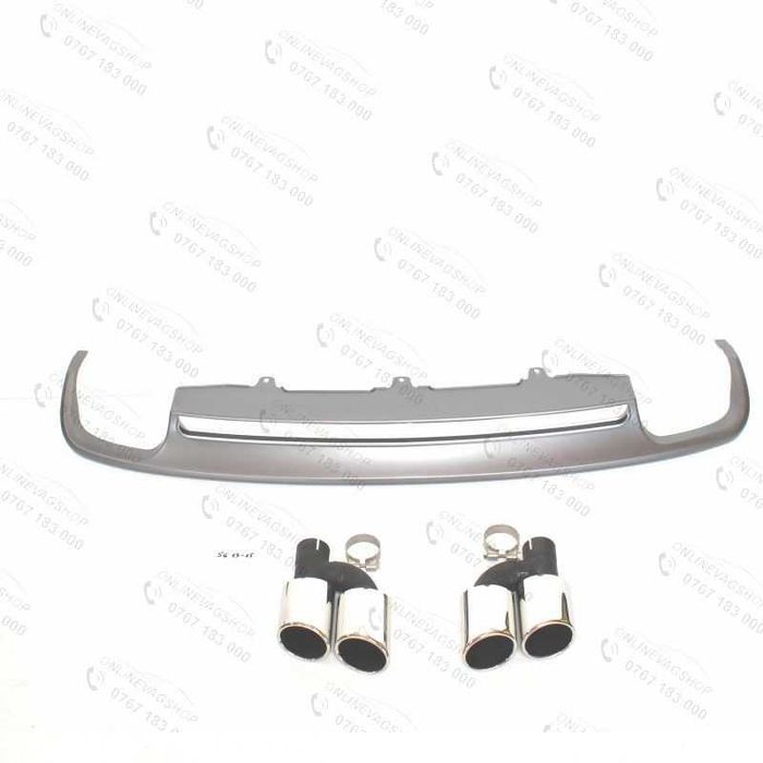 Difuzor bara spate cu tipsuri evacuare Audi A6 S6 C7 an fab. 2011-2015