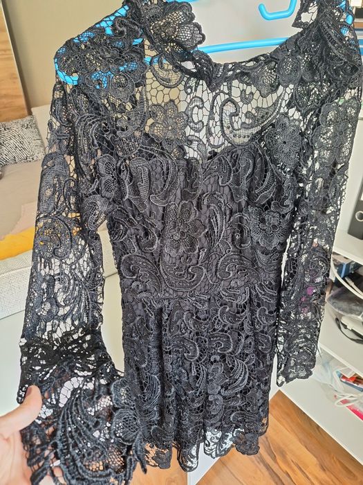 Rochita noua dantela neagra