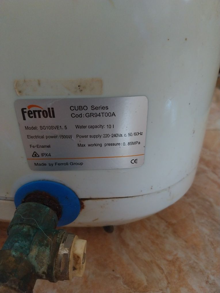 Boiler electric Feroli, 10 litri