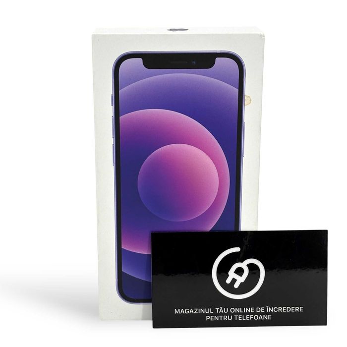 iPhone 12 Mini 100% 128Gb Purple Ca Nou + 24 Luni Garanție/Apple Plug