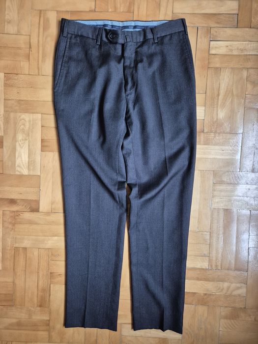 Pantaloni Boggi Milano Țesătură Italiană Fină 100% Lână, Bărbați 46