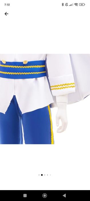 Costum de prinț 9-10 ani, mărime 140-146 cm înălțime