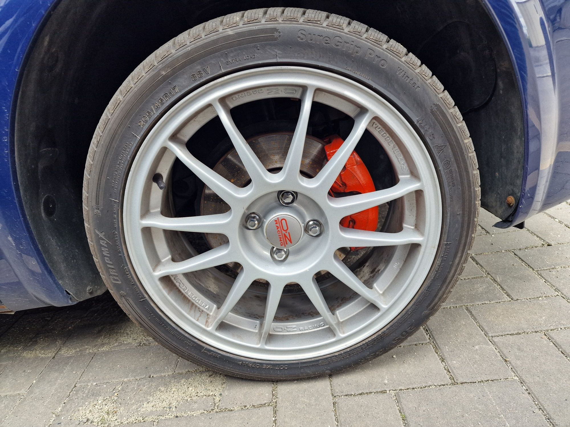 Jante Oz Racing 17" 4x100 cu Anvelope 205/45 R 17