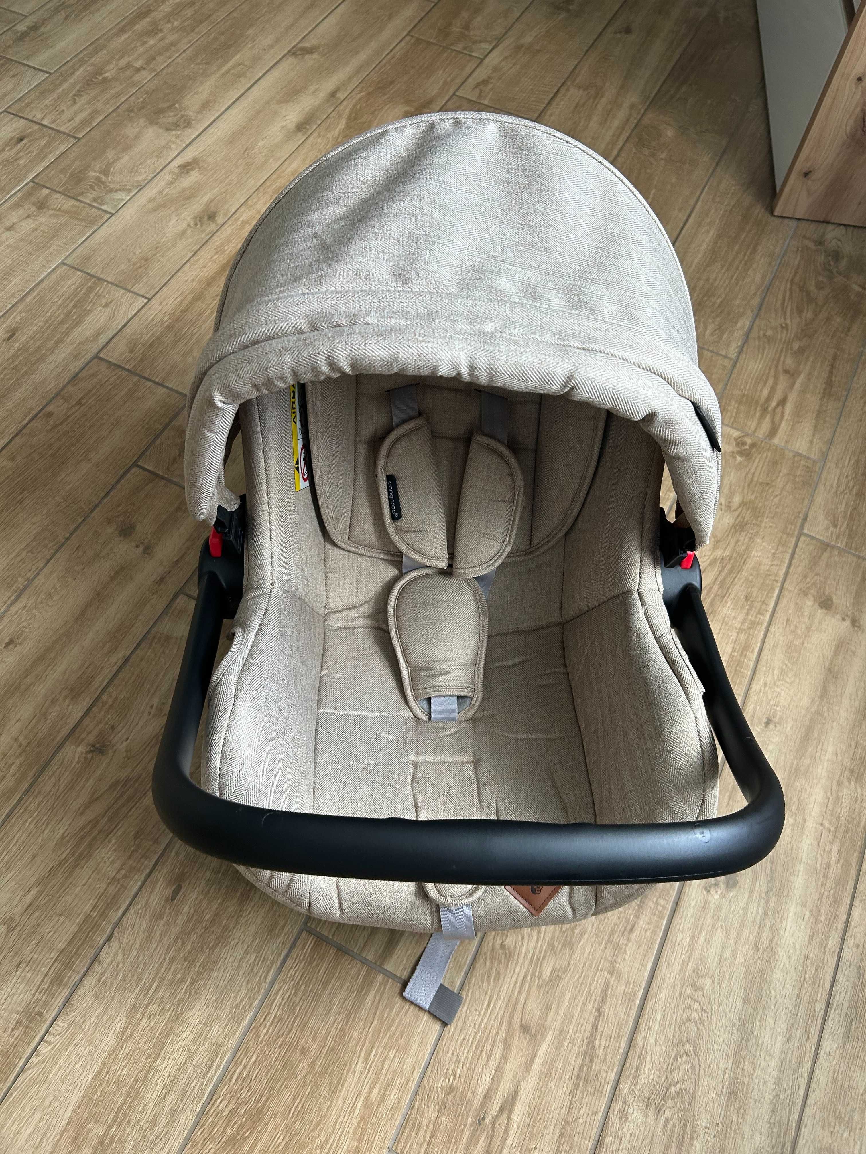 Кошница/Столче за кола Cangaroo - Icon, 0-13 kg, бежов на ТОП Цена