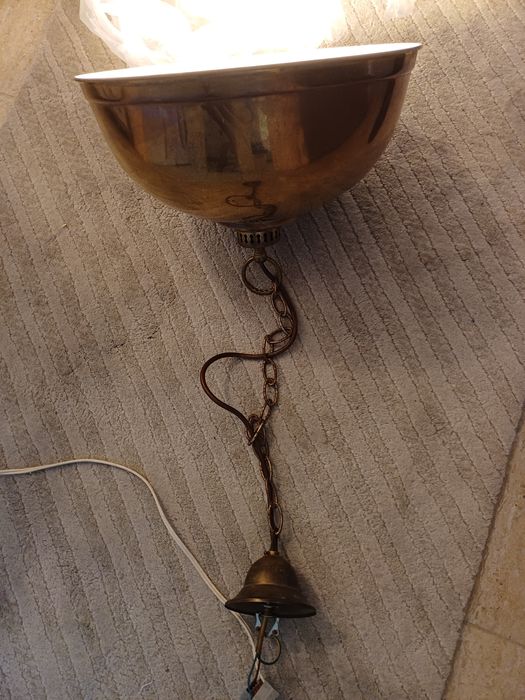 Accesoriu decorațiune pendul lumina alama Schroder Germania 1960