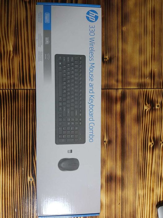 Kit tastatura si mouse wireless HP 330, USB, negru - noua