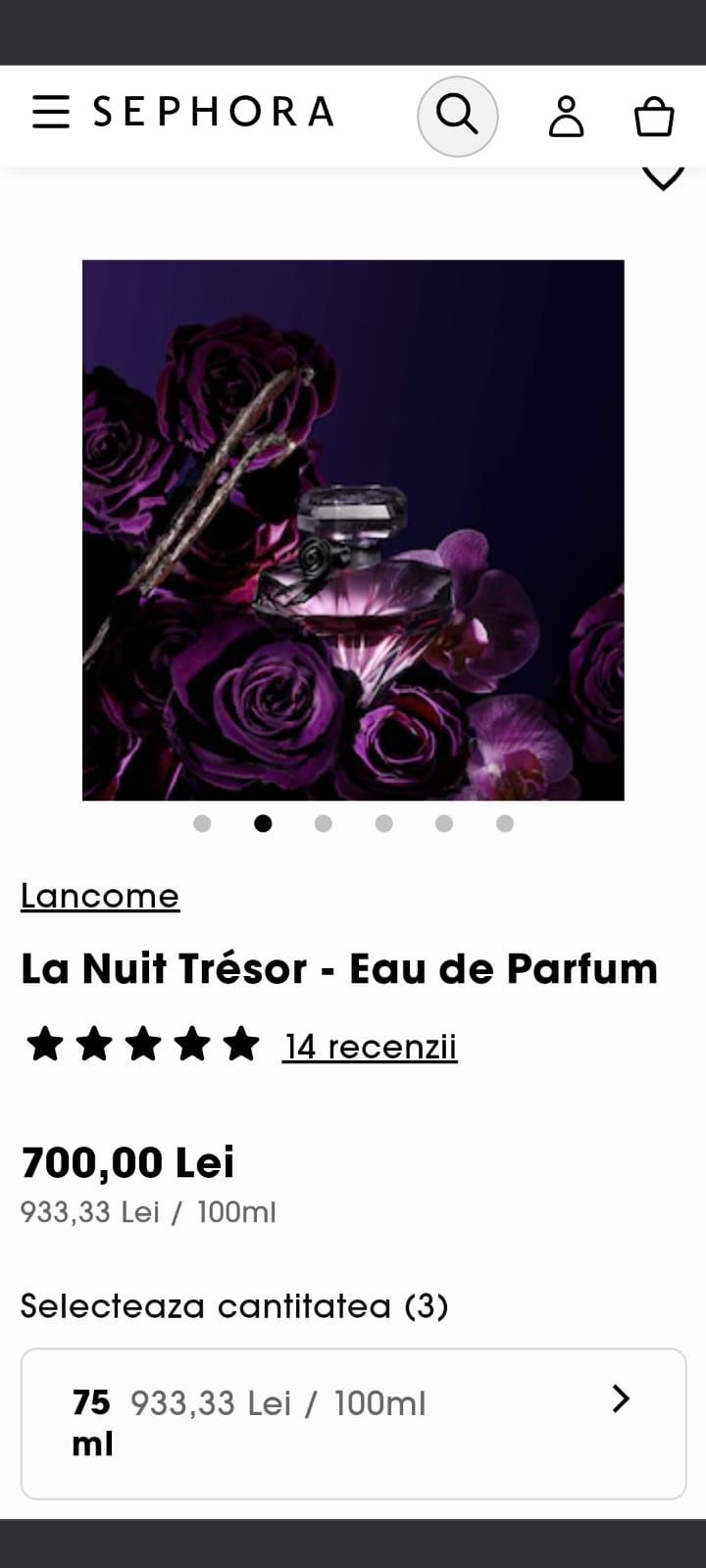 Parfum Lancôme La Nuit Tresor