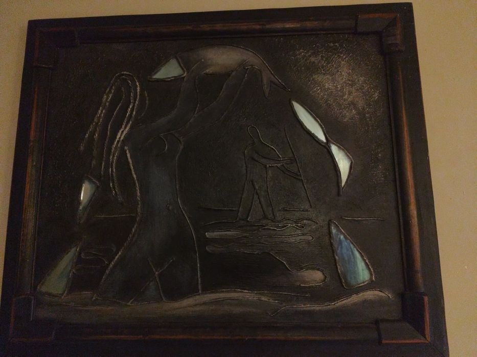 tablou Tanara Pescarita semnat Anda Simionescu