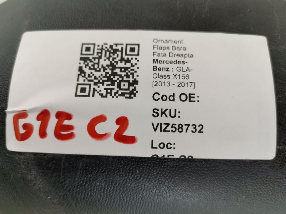 Ornament Flaps Bara Fata Dreapta Mercedes-Benz  GLA-Class X156 2013 20