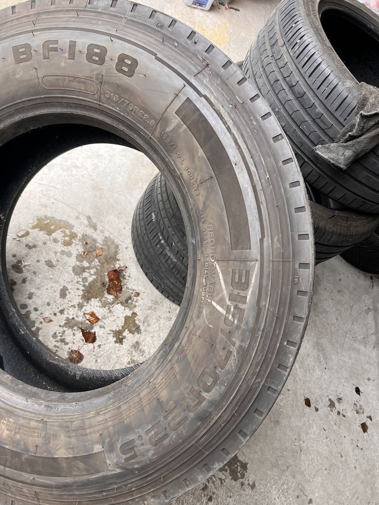 1 anvelopa camion 315/70/22.5 , Blacklion , DOT 2022 , 10 mm