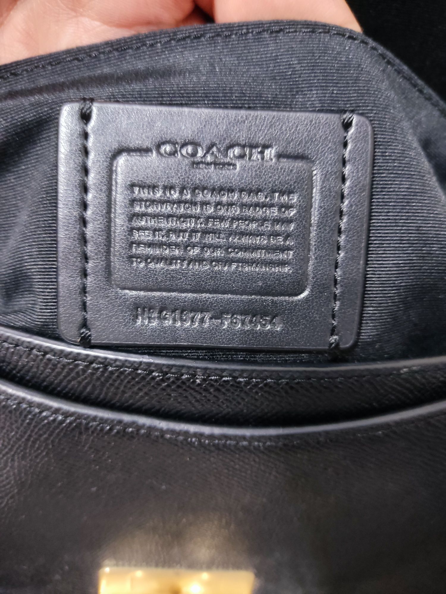 Оригинальная сумка COACH из натуральной кожи saffiano