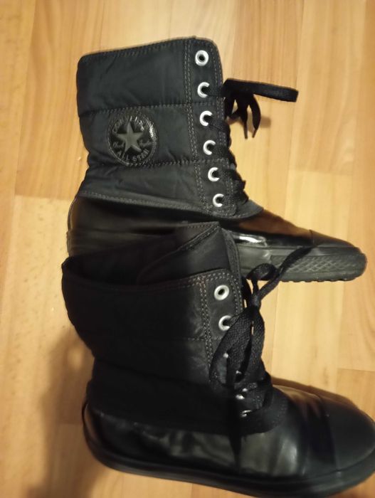 Боти естествен велур Lacoste и апрески Converse All Star