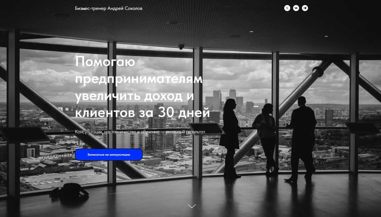 Создам современный сайт на Tilda под ключ – от $100