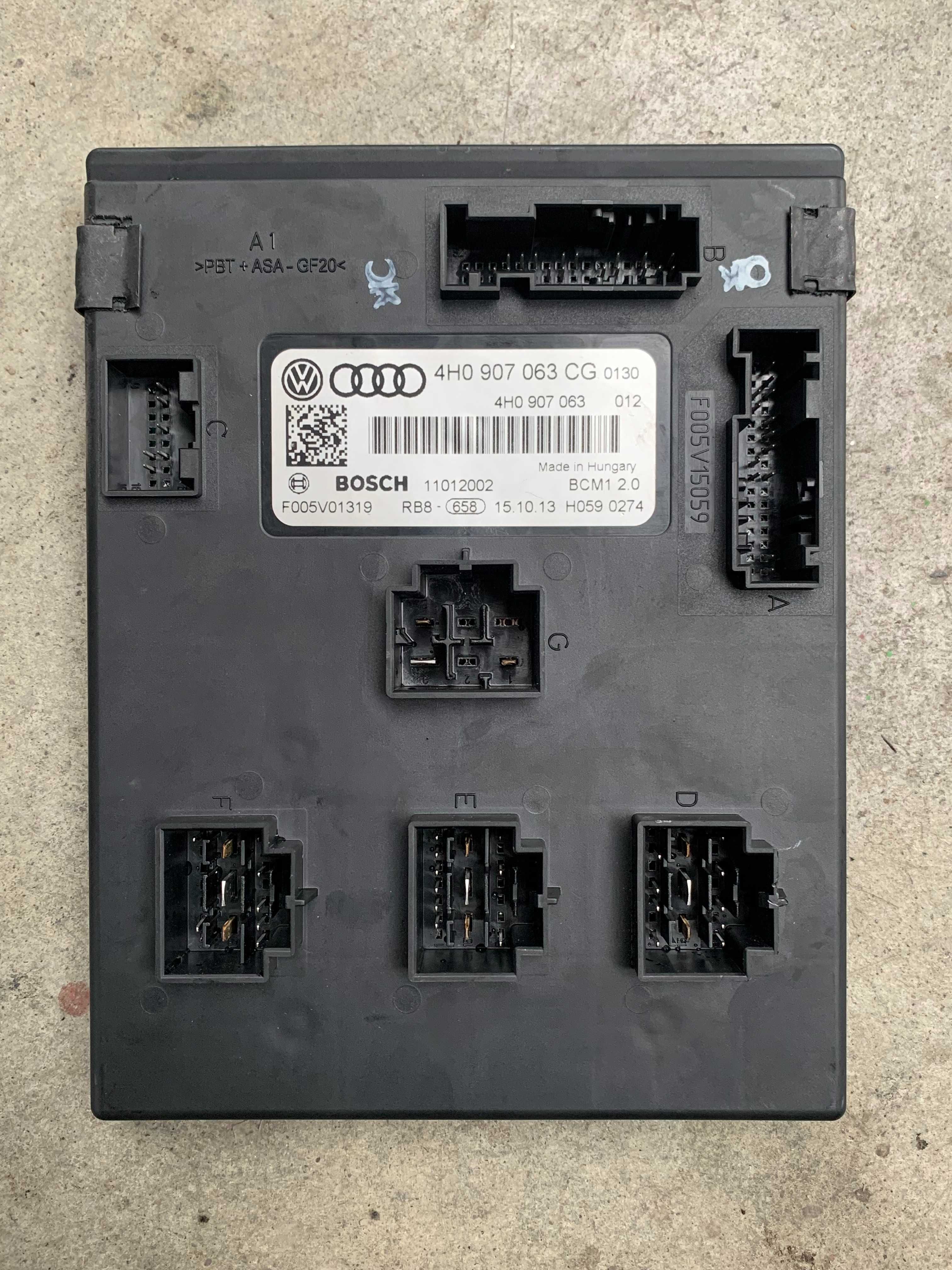 Modul/calculator confort BCM 1 Audi A6/A7/A8 cod 4H0907063CG