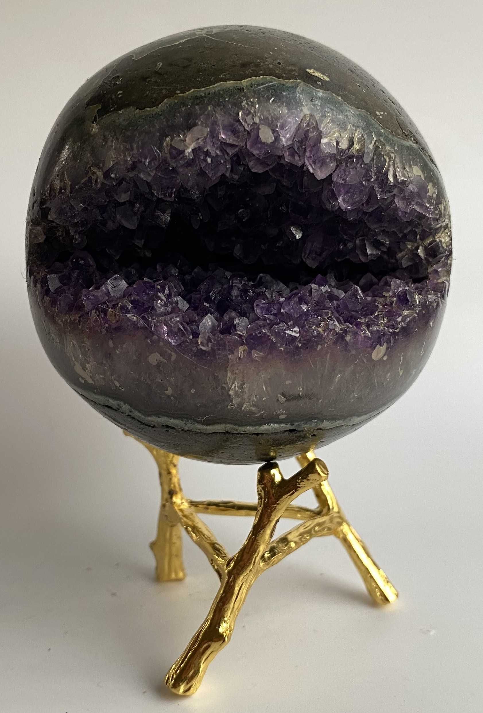 Cristale/Minerale - Ametist - sfera din geoda de piatra semipretioasa