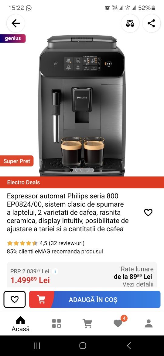 OFERTA !!! Expresor cafea functioneza perfect