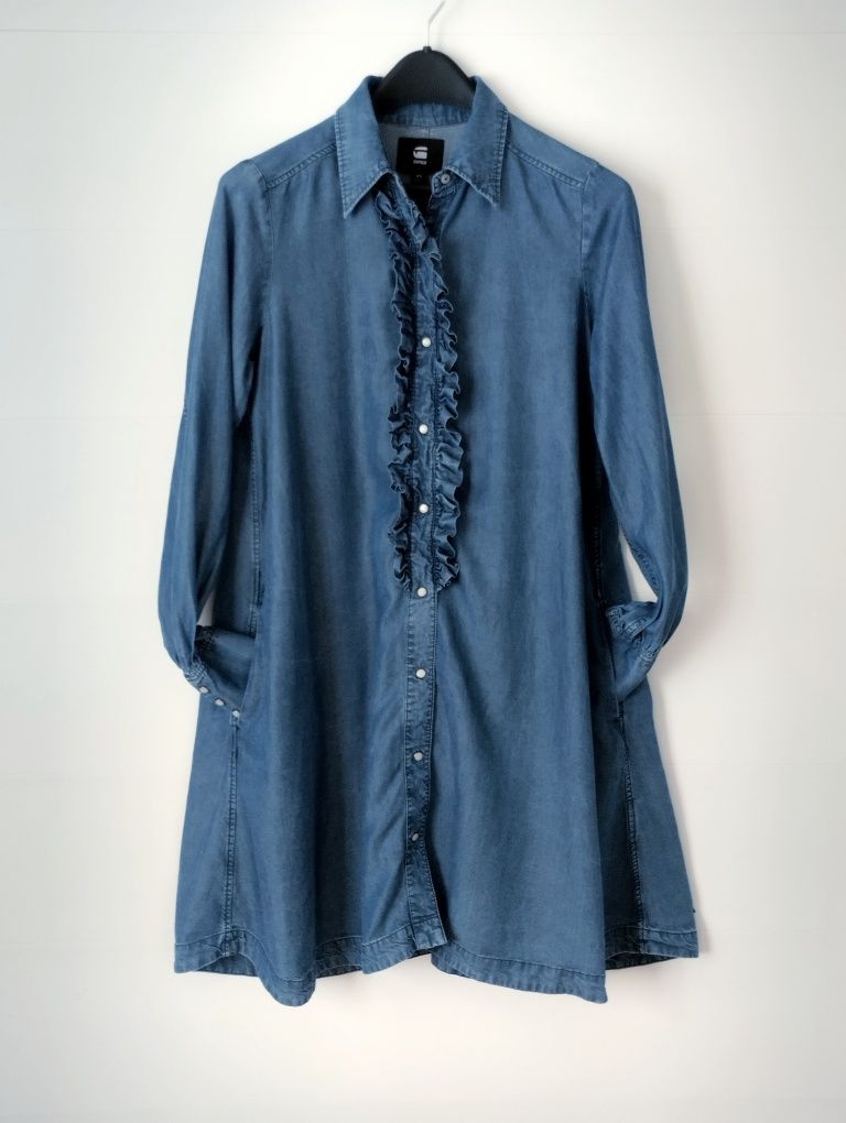 G-star Deline Frill Dress Дамска Рокля