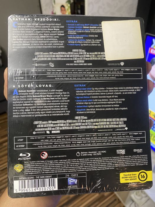 Blu-ray The Dark Knight Batman Begins steelbook