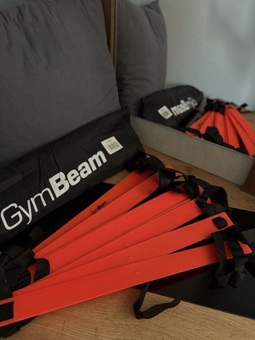 Чисто НОВИ фитнес принадлежности на GymBeam/употр. щанга-20кг