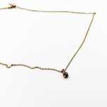 Lant + Pandantiv din aur roz de 18K cu diamante naturale negre