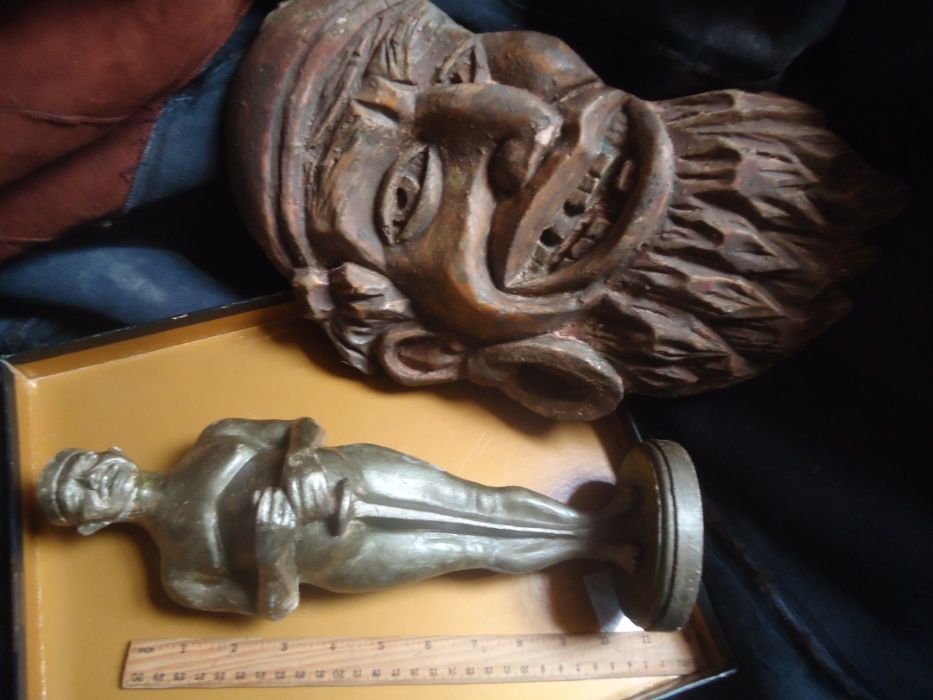 Статуэтка Юмористический Oskar размер 35 см + Подарок маска рельефная