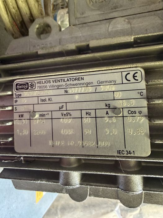 Промишлен Центробежен вентилатор Helios