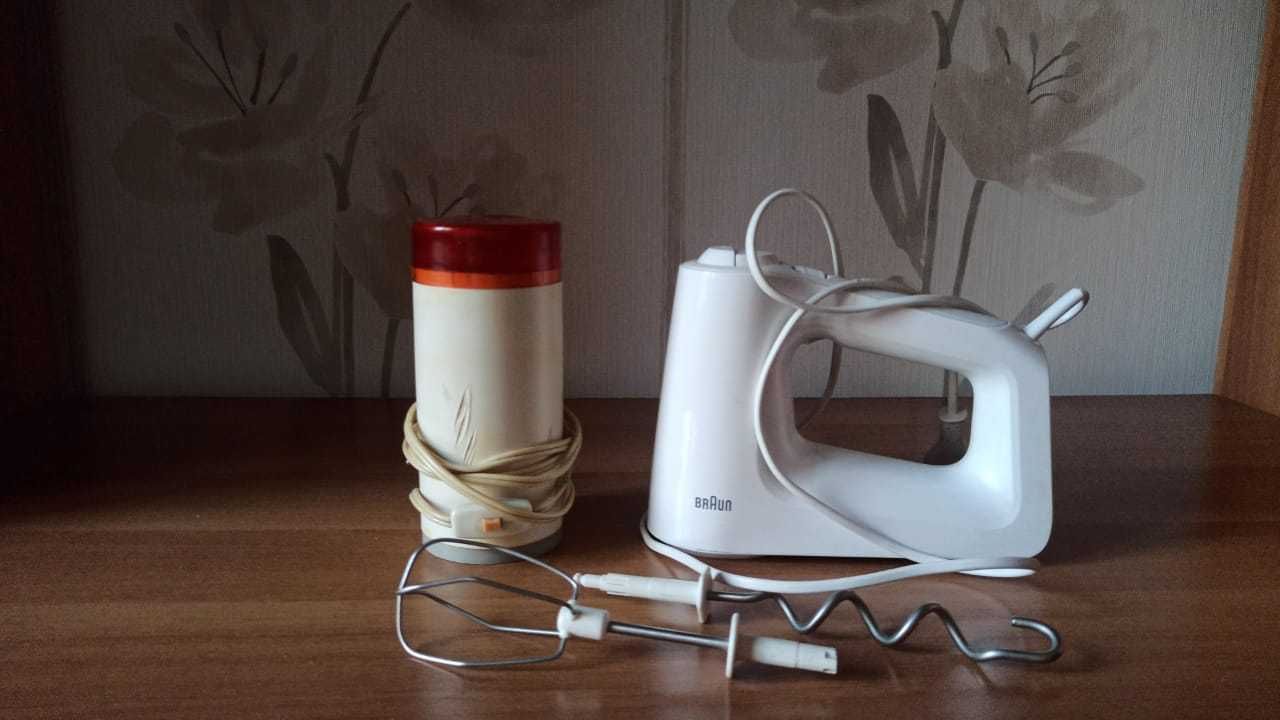 Кофемолка Straume и миксер Braun