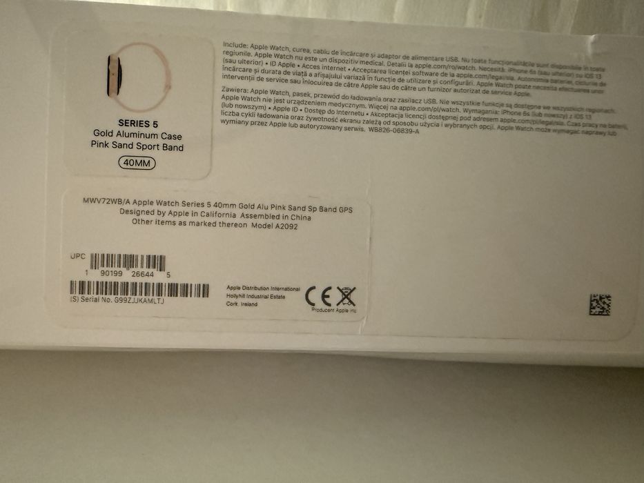 Apple Watch Series 5 40mm Gold Pink