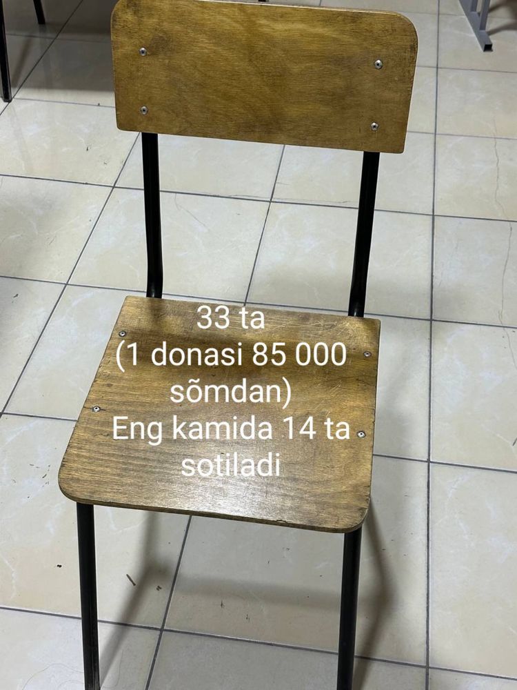 Parta va stulchiklar sotiladi