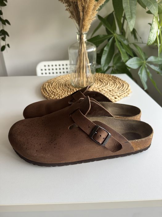 Saboti Birkenstock Boston piele