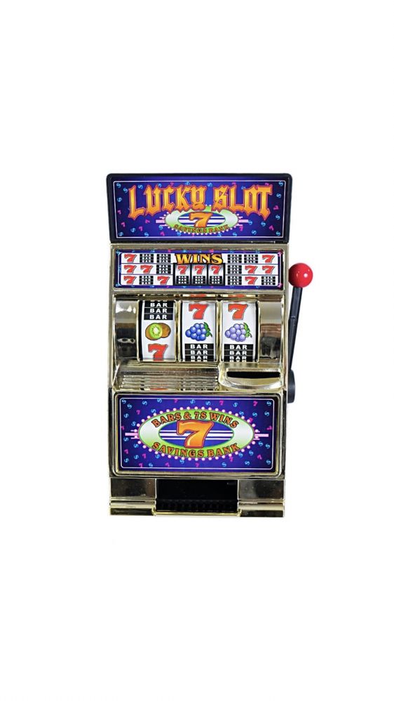 Pusculita Slot Machine, LED, 19x12 cm, JackPOT muzical, ABS