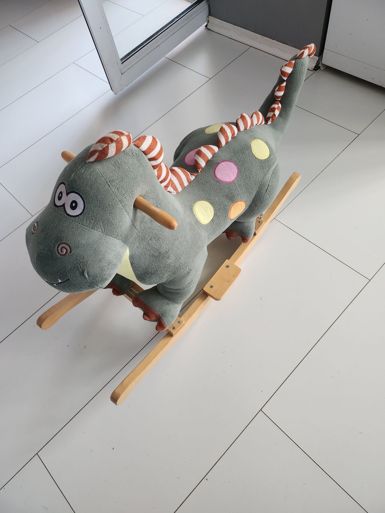 Люлееща се дървена  играчка Milly Mally - Dino