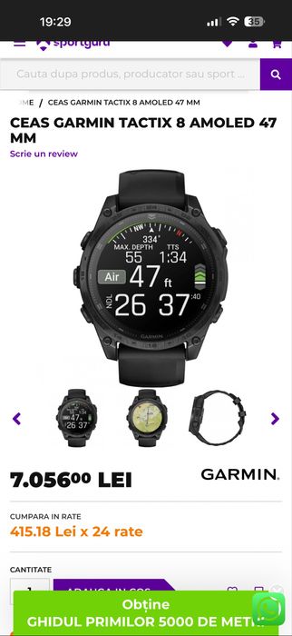 Ceas Garmin tactix 8 47mm