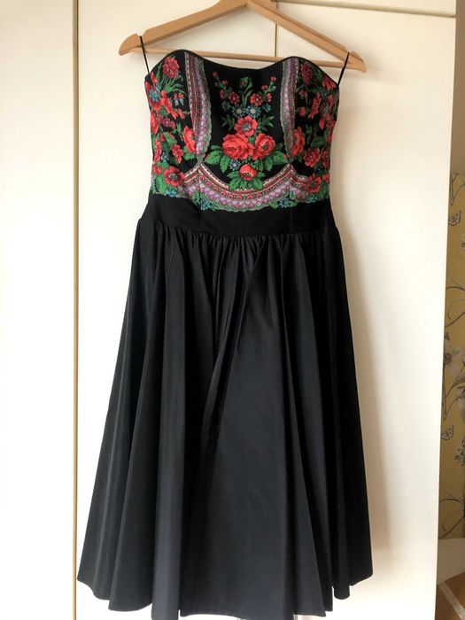 Rochie de ocazie cu corset hand made din materiale de exceptie S