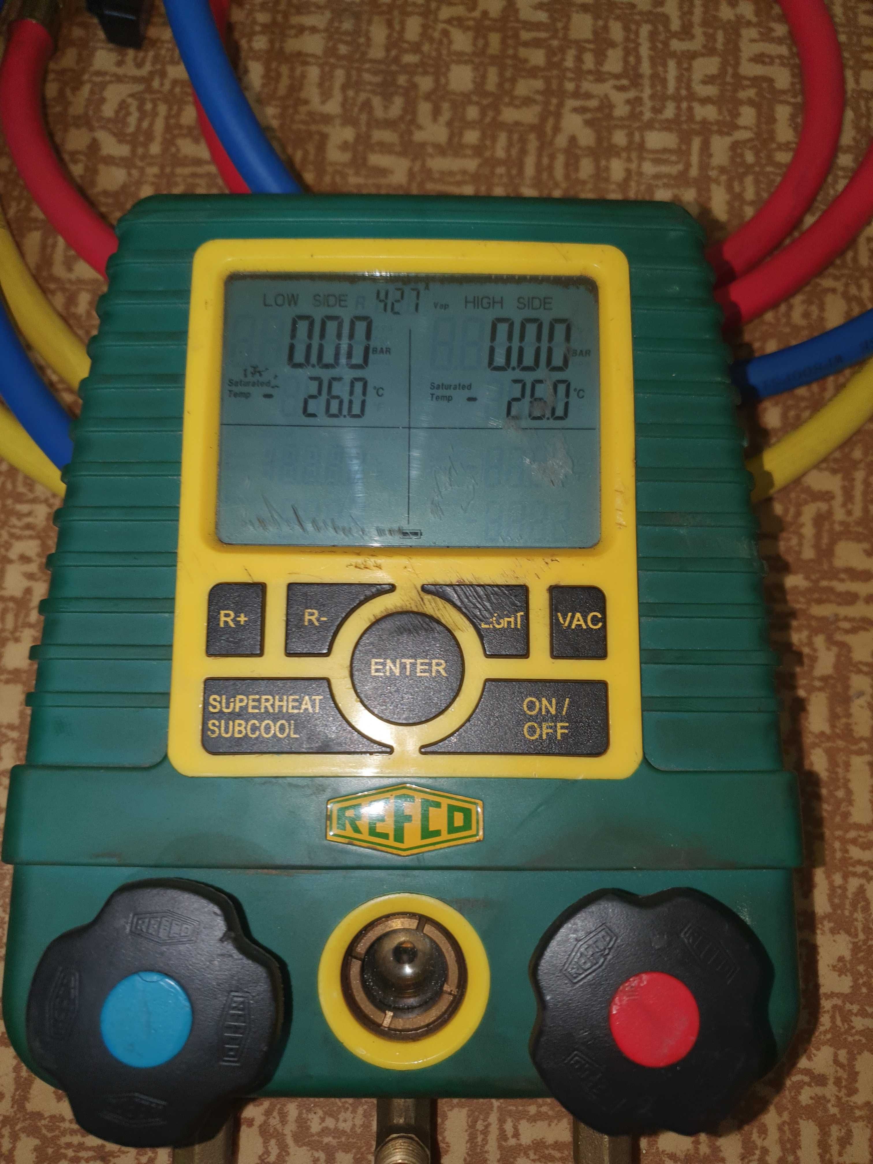 refco digi манометри за фреон със маркучи за R134