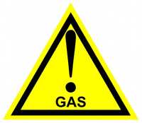 Наклейка Газ(GAS) на автомобиль качественная.