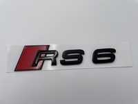 Emblema Audi RS6 spate negru