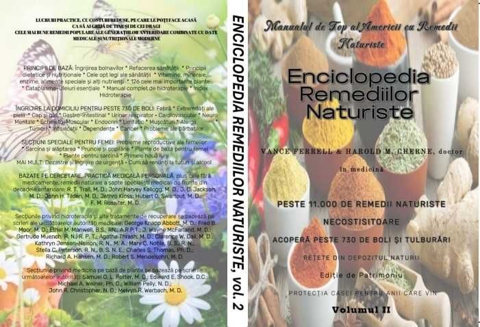 Enciclopedia Remediilor Naturiste, vol  1, 2 și 3