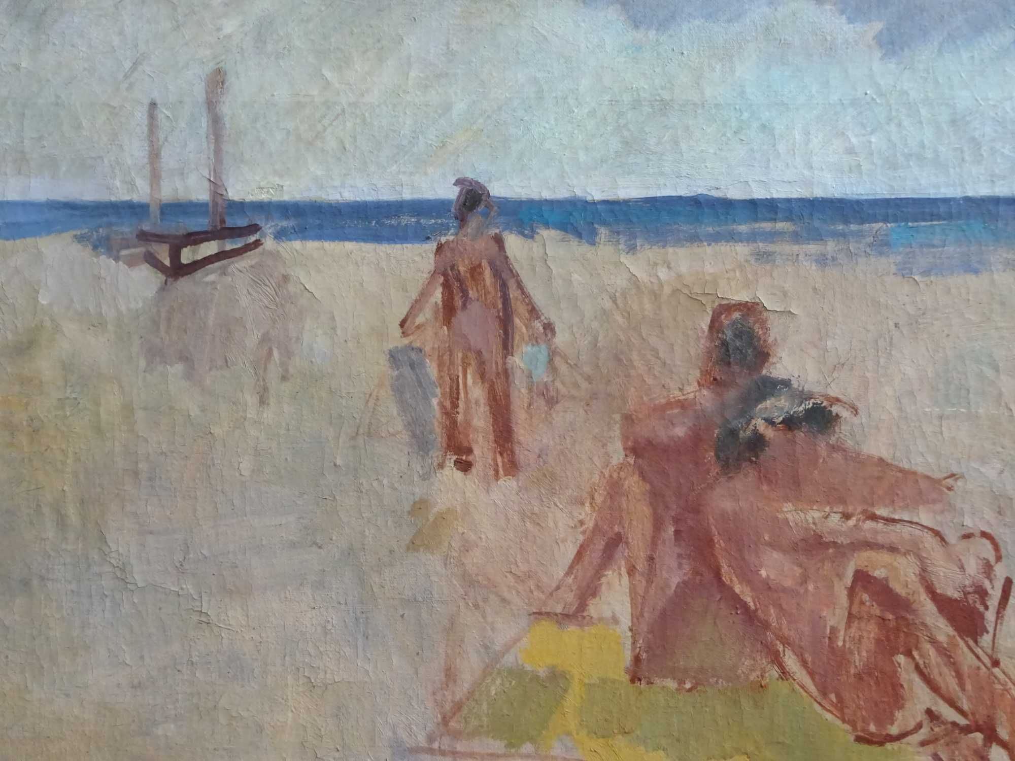 Tablou Rodica Maniu Mutzner - Plaja la Balcic, pictura pe panza