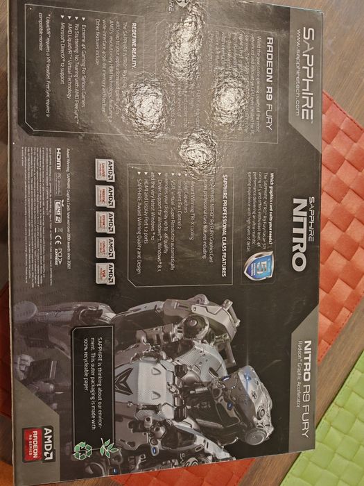 Видео карта Sapphire nitro R9 fury 4gb
