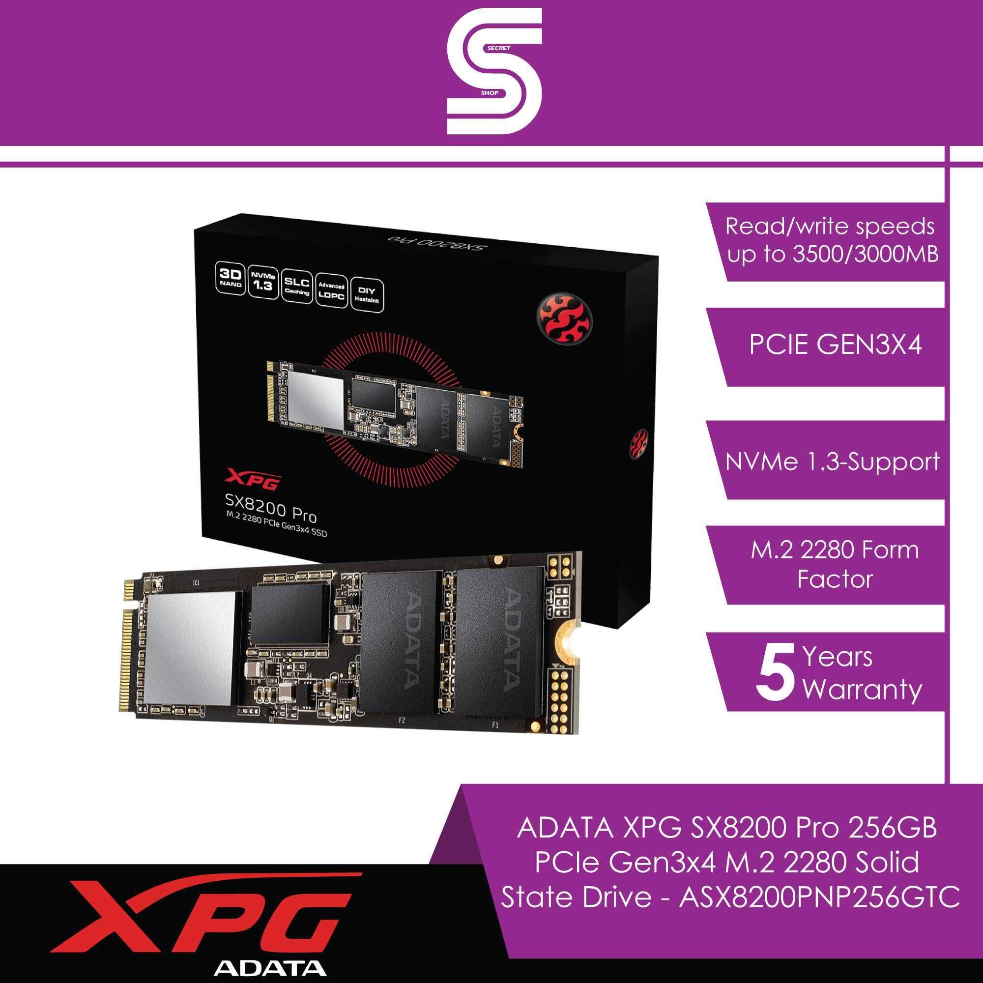 Solid-State Drive (SSD) ADATA XPG SX8200 Pro 256GB, NVMe, M.2.