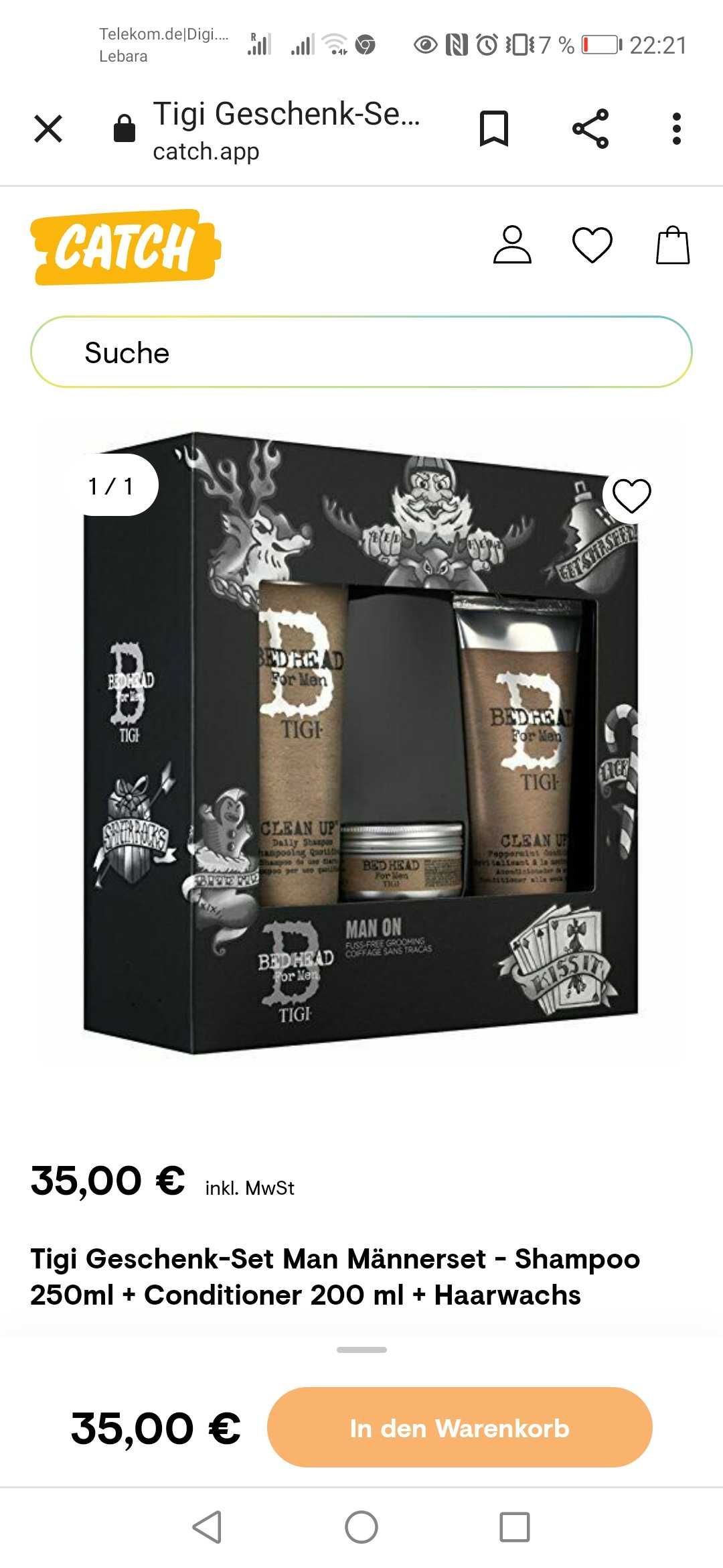 Set bărbați BED HEAD TIGI (Germania) costa 35 de Euro (175 lei)